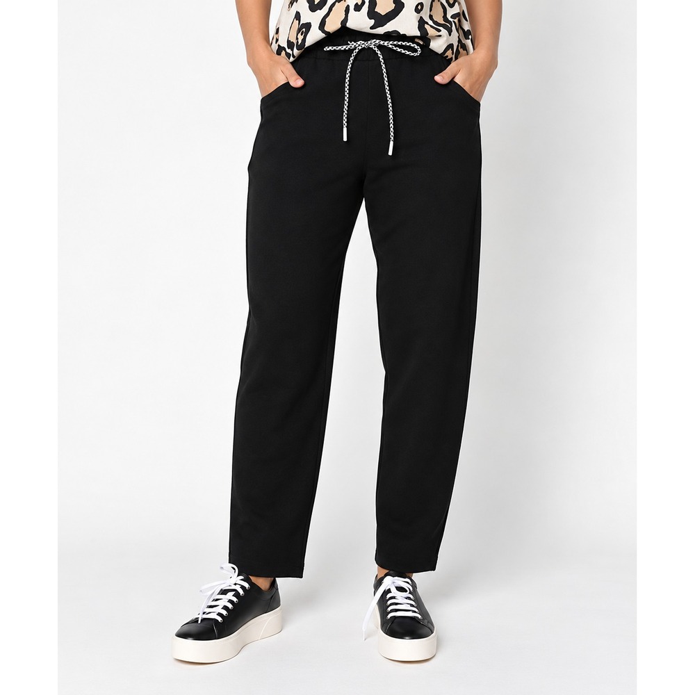 Revive by Aimee Kestenberg Barrel Leg Knit Pull-On Pants Black, Size 2X
